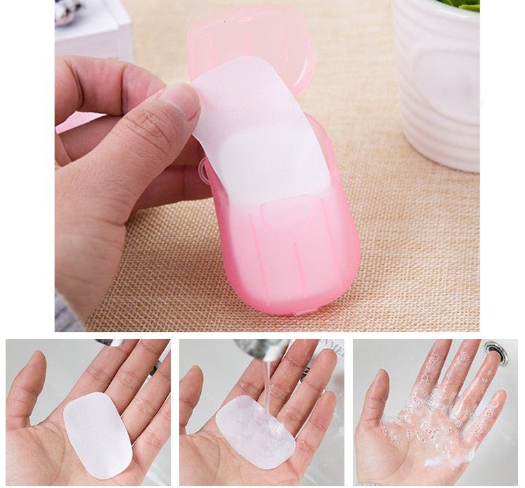 100pcs Portable Paper Soap - COOLCrown Store