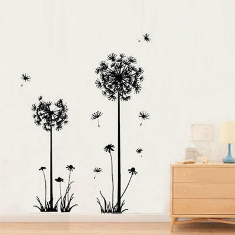 Hot Black Dandelion Wall Stickers - COOLCrown Store