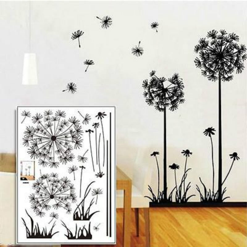 Hot Black Dandelion Wall Stickers - COOLCrown Store