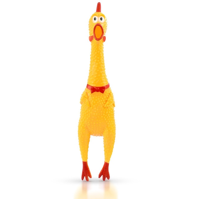 Screaming Chicken Pets Dog Toys Squeeze Squeaky Sound - COOLCrown Store