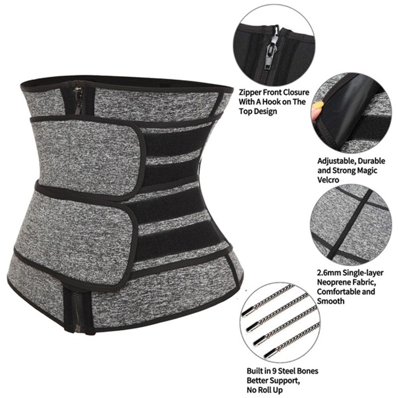 Neoprene Sauna Waist Trainer Corset Sweat Belt for Women - COOLCrown Store