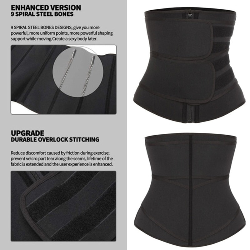 Neoprene Sauna Waist Trainer Corset Sweat Belt for Women - COOLCrown Store