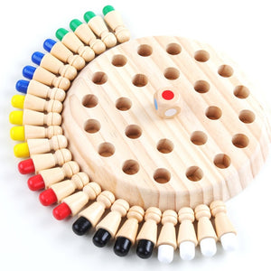 Wooden Memory Match Stick Chess Educational Color Cognitive Ability Toy Game for Children - COOLCrown Store