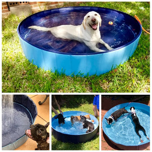 Foldable Dog Pool Pet Bath Summer Outdoor Portable Collapsible Bathtub Swimming Pools - COOLCrown Store