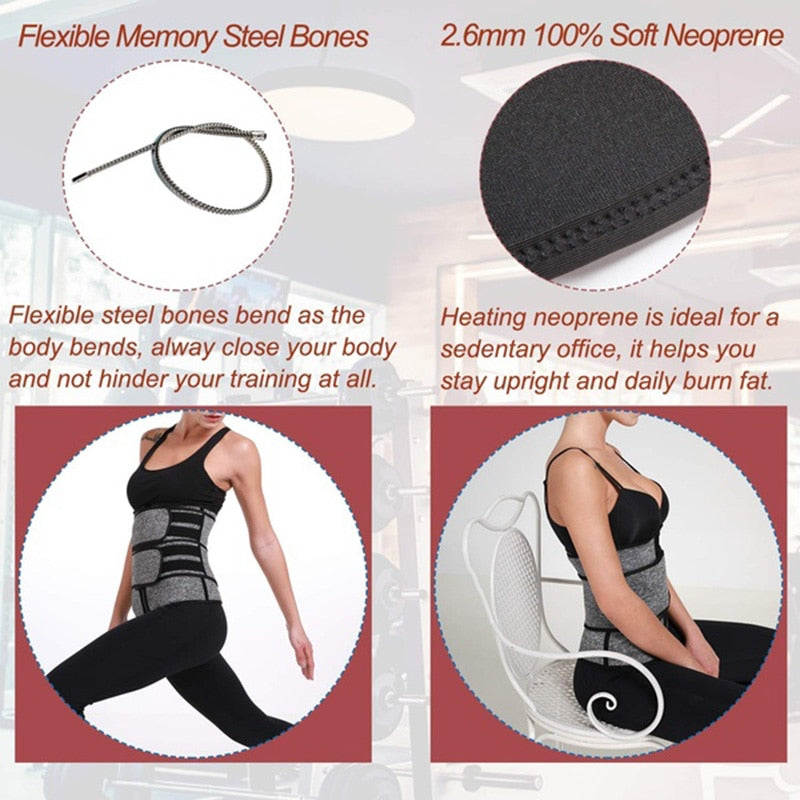 Neoprene Sauna Waist Trainer Corset Sweat Belt for Women - COOLCrown Store