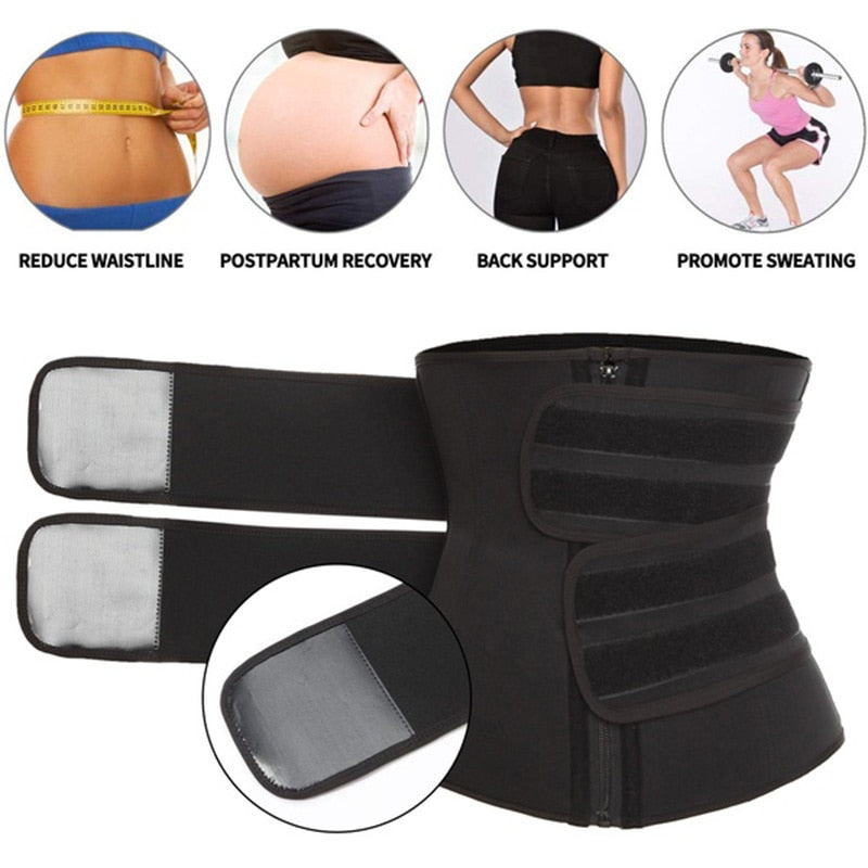 Neoprene Sauna Waist Trainer Corset Sweat Belt for Women - COOLCrown Store