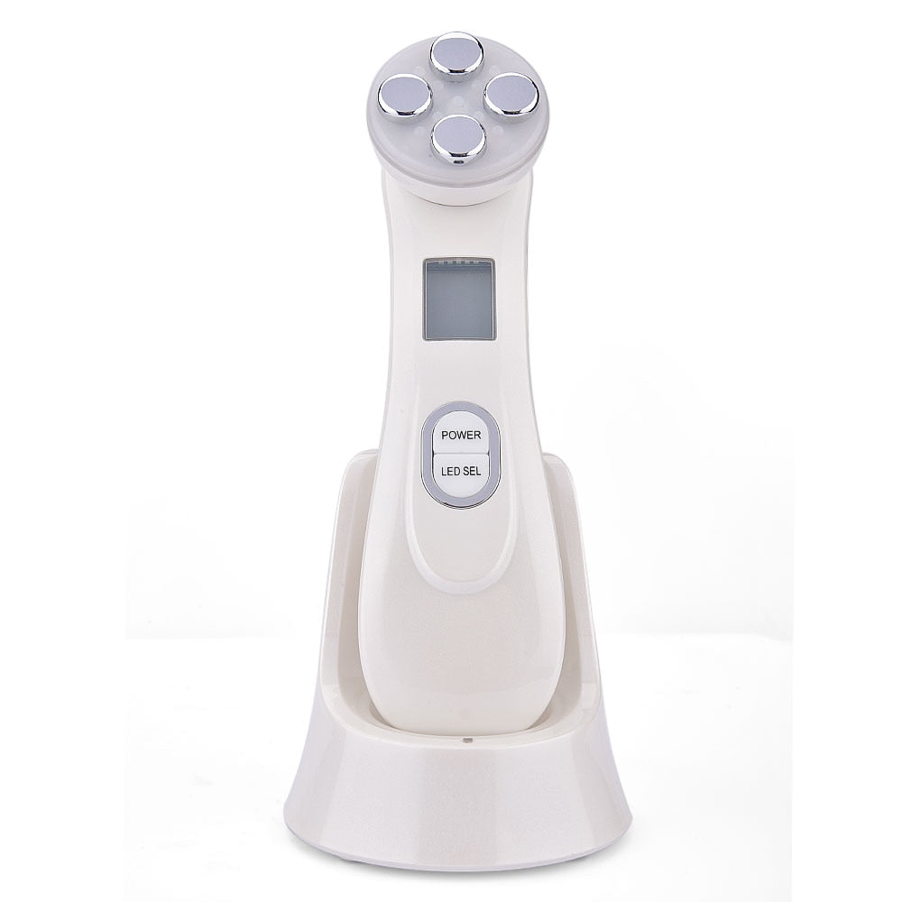 5 in 1 Electroporation LED Photon Facial RF Radio Frequency Skin Rejuvenation Therapy Device - COOLCrown Store