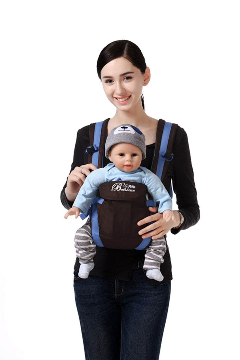 Beth Bear Baby Carrier 0-30 Months Breathable Front Facing 4 in 1 Infant Comfortable Sling Backpack Pouch Wrap Baby Kangaroo New - COOLCrown Store