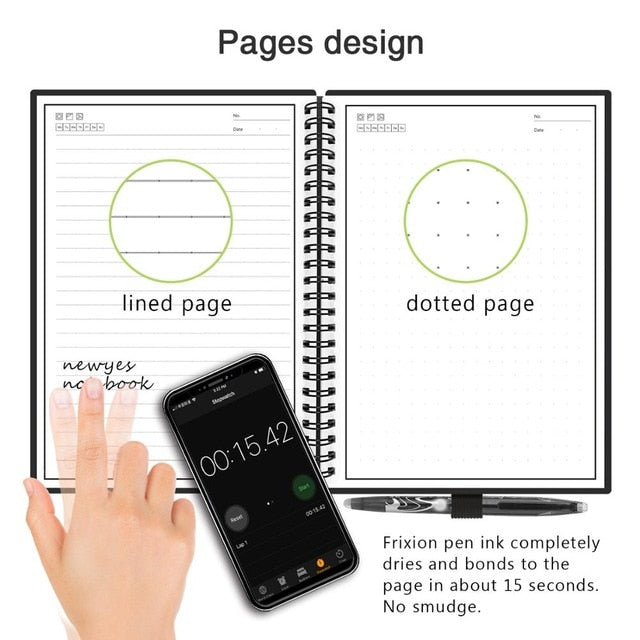 Smart Reusable Erasable Notebook Microwave - COOLCrown Store