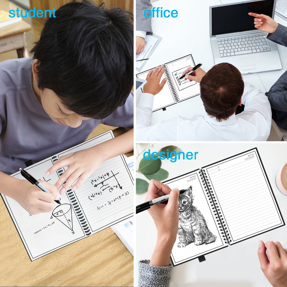 Smart Reusable Erasable Notebook Microwave - COOLCrown Store