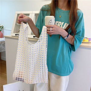 2pcs Embroidered Light Clear Organza Jelly Tote Messenger Shoulder Bags - COOLCrown Store