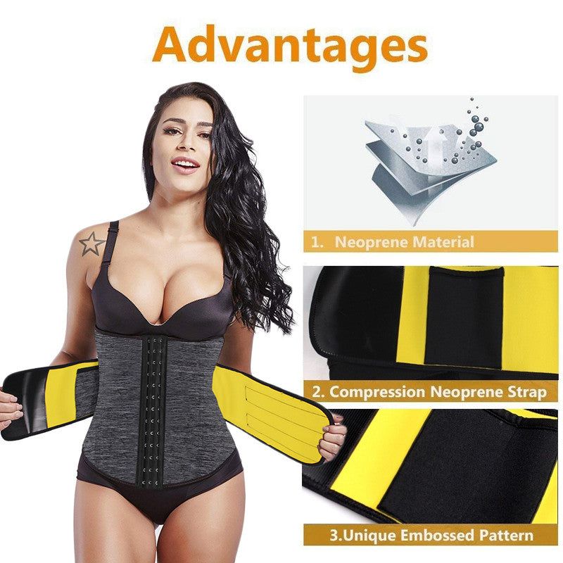 Women Waist Trainer Body Shaper Sweat Fat Burning Girdle - COOLCrown Store