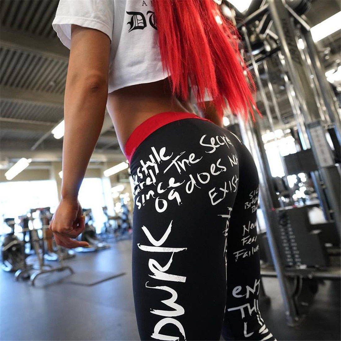 New Fashion Letter Print Women Leggings - COOLCrown Store