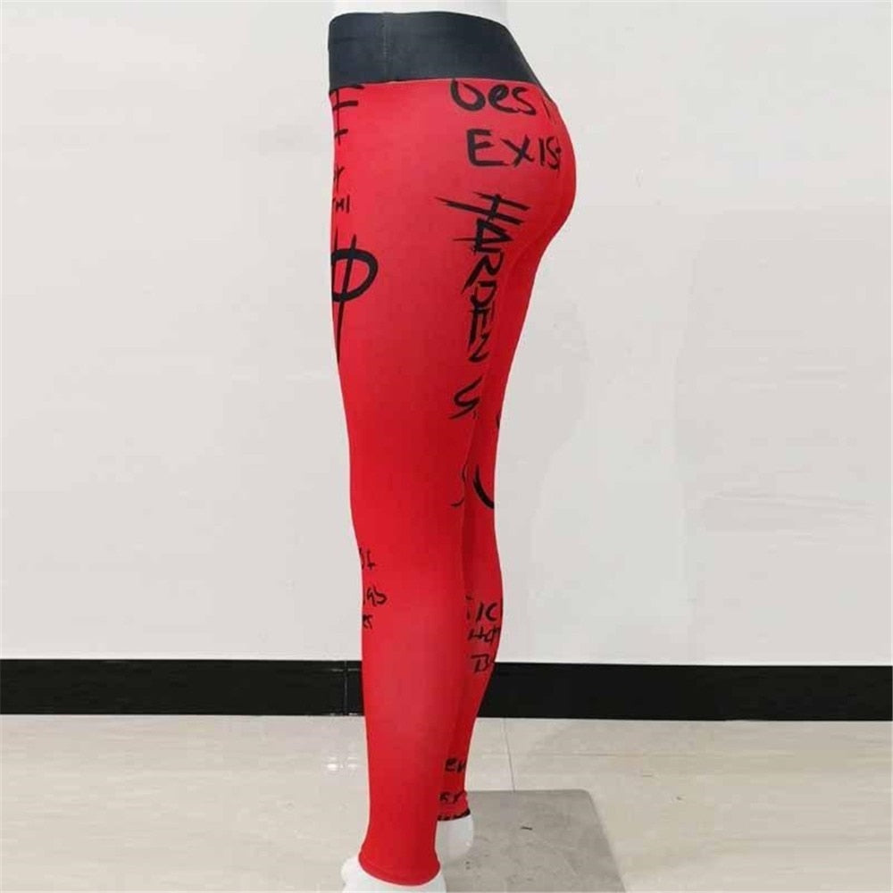 New Fashion Letter Print Women Leggings - COOLCrown Store