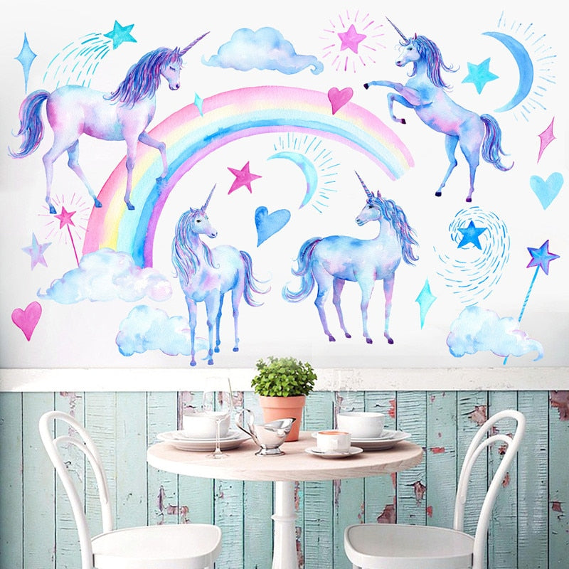 2pcs Unicorn wall stickers for Kids - COOLCrown Store