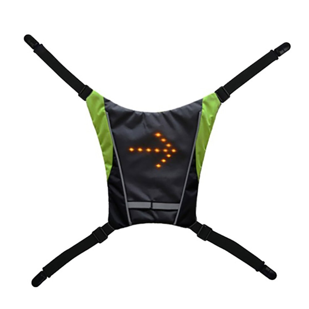 LED Cycling Light Turning Indicator Reflector Vest - COOLCrown Store