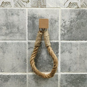 Vintage Towel and Toilet Paper Rope Hanging Holder - COOLCrown Store