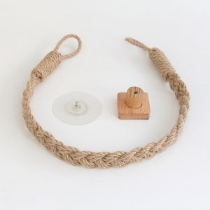 Vintage Towel and Toilet Paper Rope Hanging Holder - COOLCrown Store