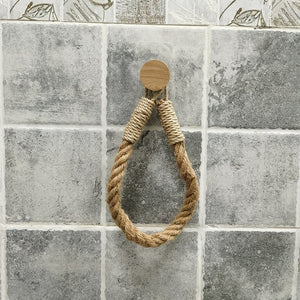 Vintage Towel and Toilet Paper Rope Hanging Holder - COOLCrown Store