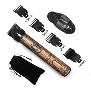 USB rechargeable ceramic Trimmer barber Hair Beard Clipper Machine - COOLCrown Store