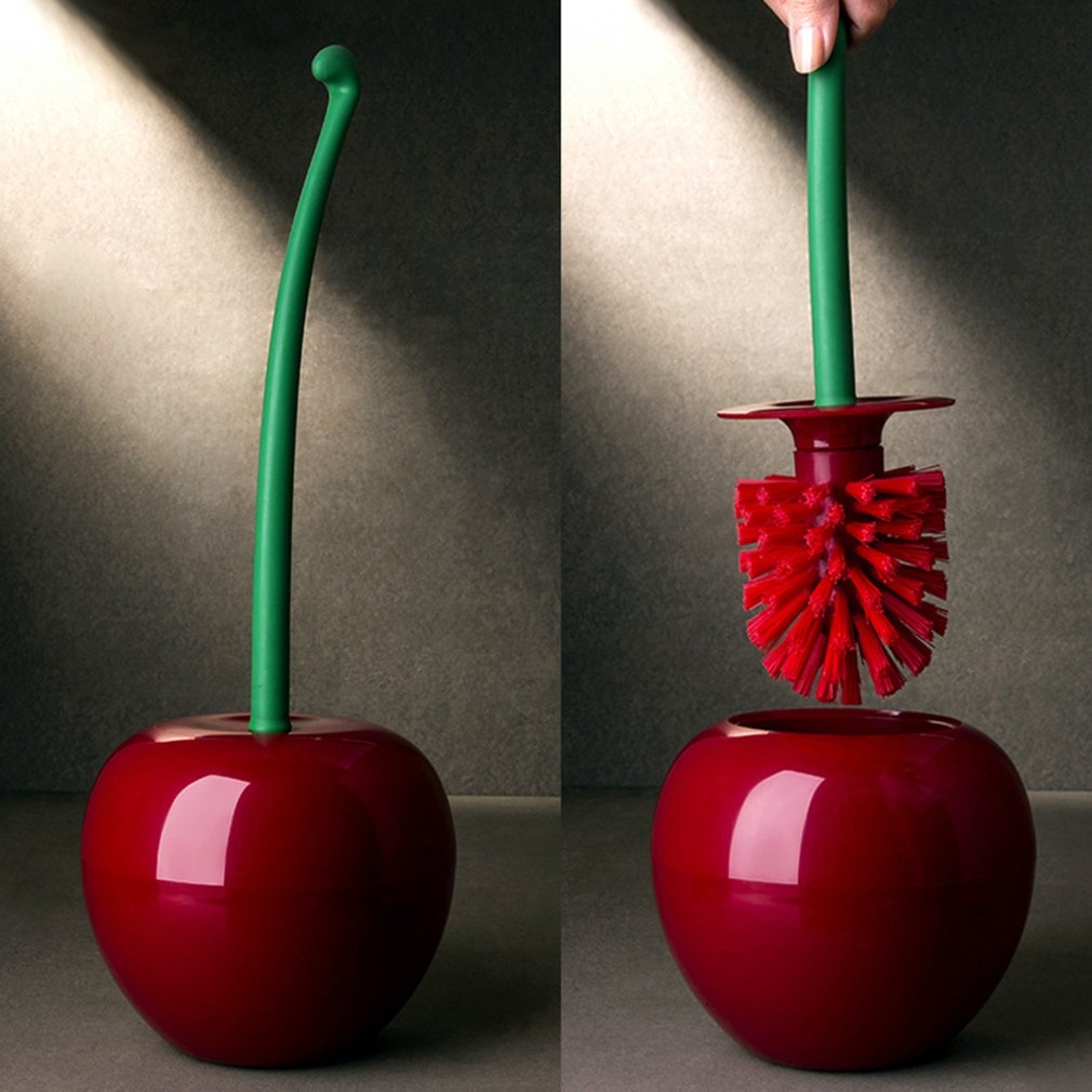 2pcs Creative Lovely Cherry Shape Toilet Brush - COOLCrown Store