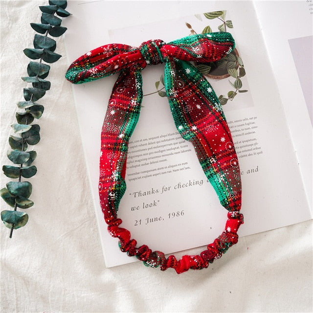 3pcs Christmas Gifts Snowflake Grid Headband - COOLCrown Store