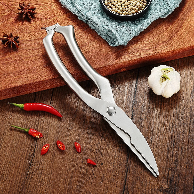 Unique 2 in 1 Kitchen Stainless Steel Cutter Scissors - COOLCrown Store