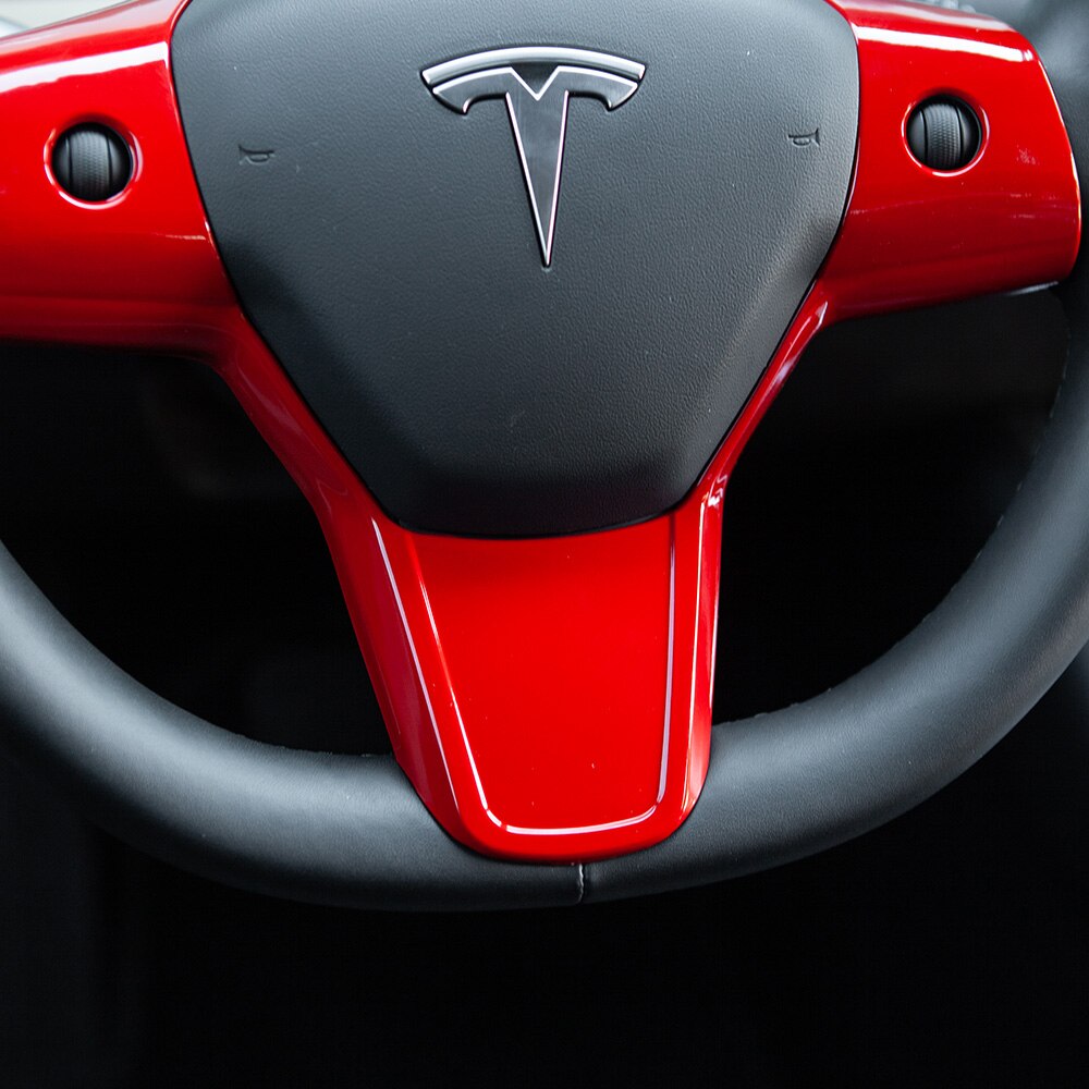 Steering Wheel Decorative Patch For Tesla Model 3 Y - COOLCrown Store