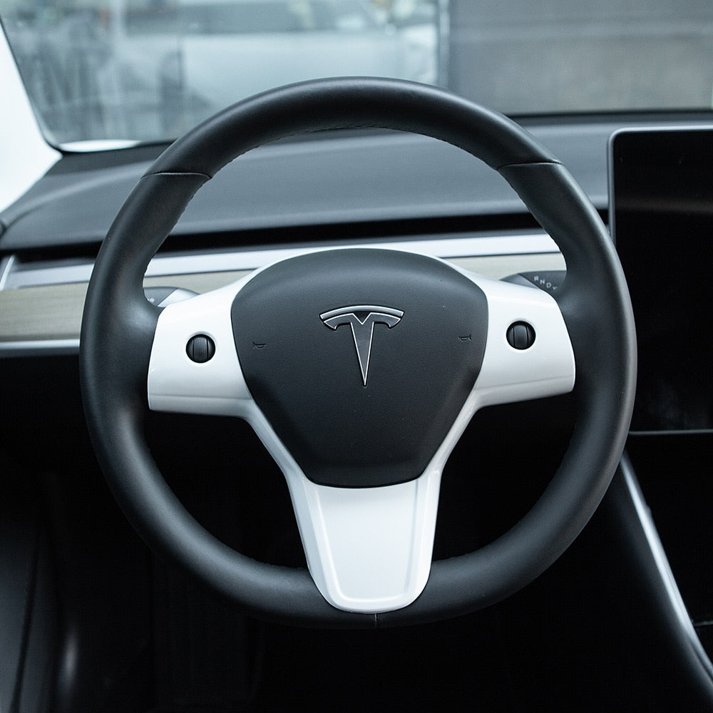 Steering Wheel Decorative Patch For Tesla Model 3 Y - COOLCrown Store