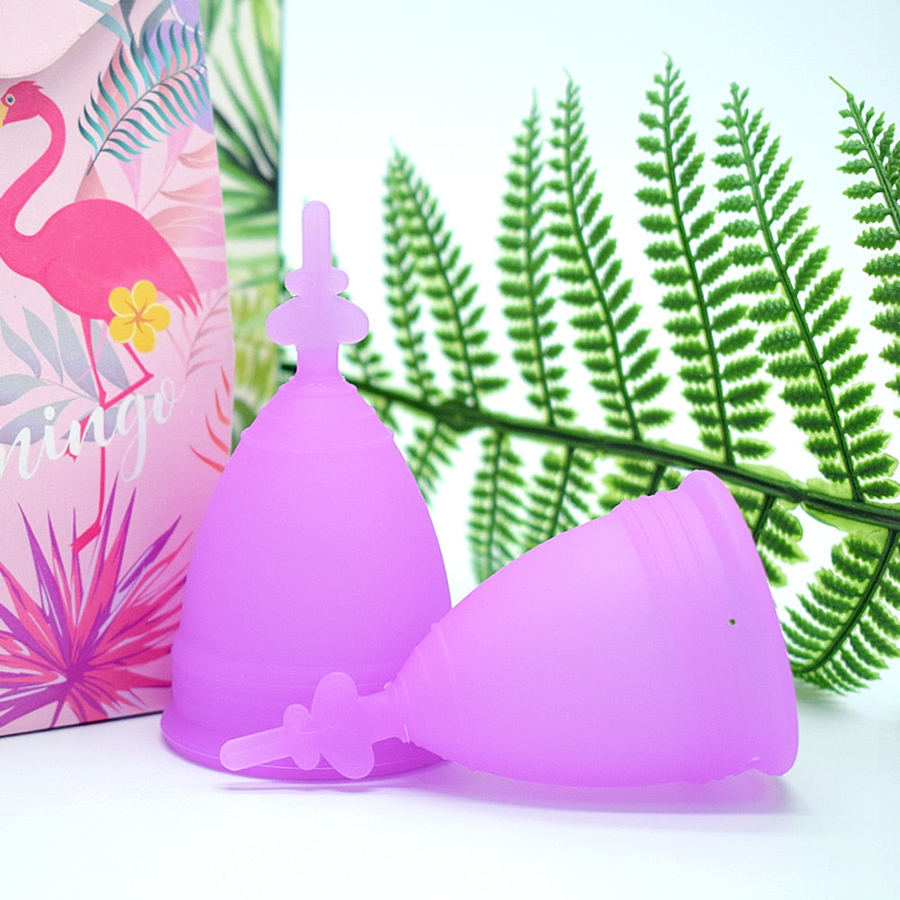 Medical Silicone Menstrual Cup Copa Menstrual De Silicona Medica Period Cups Reusable Feminine Hygiene Cup Foldable Silicone Cup - COOLCrown Store