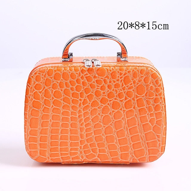 Elegant Leather Cosmetic Travel Handbag - COOLCrown Store