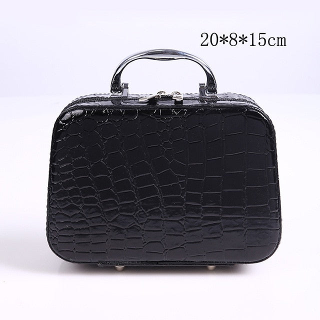 Elegant Leather Cosmetic Travel Handbag - COOLCrown Store