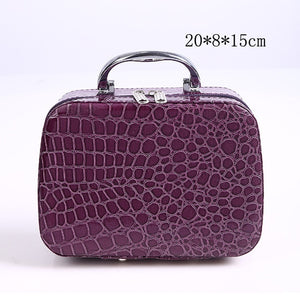 Elegant Leather Cosmetic Travel Handbag - COOLCrown Store