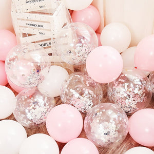 18pcs 10inch Gold Silver Pink Chrome Latex Balloons - COOLCrown Store