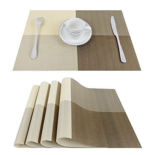 PVC Washable Placemats for Dining Table - COOLCrown Store