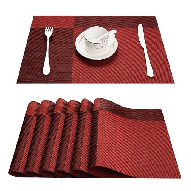 PVC Washable Placemats for Dining Table - COOLCrown Store