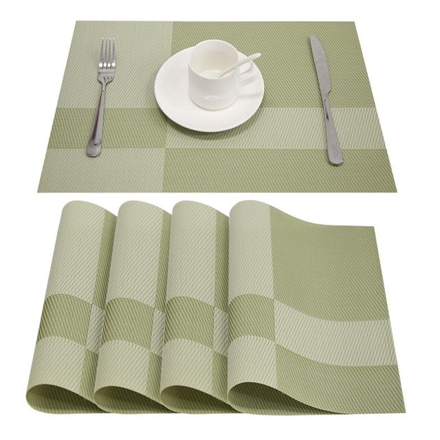 PVC Washable Placemats for Dining Table - COOLCrown Store