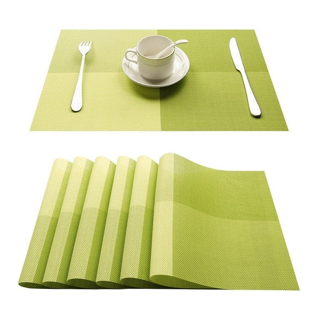 PVC Washable Placemats for Dining Table - COOLCrown Store