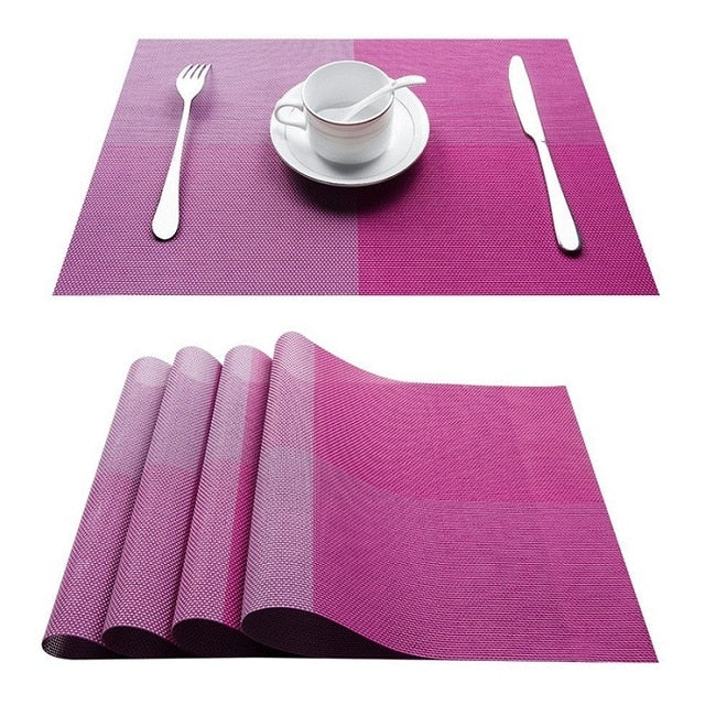 PVC Washable Placemats for Dining Table - COOLCrown Store