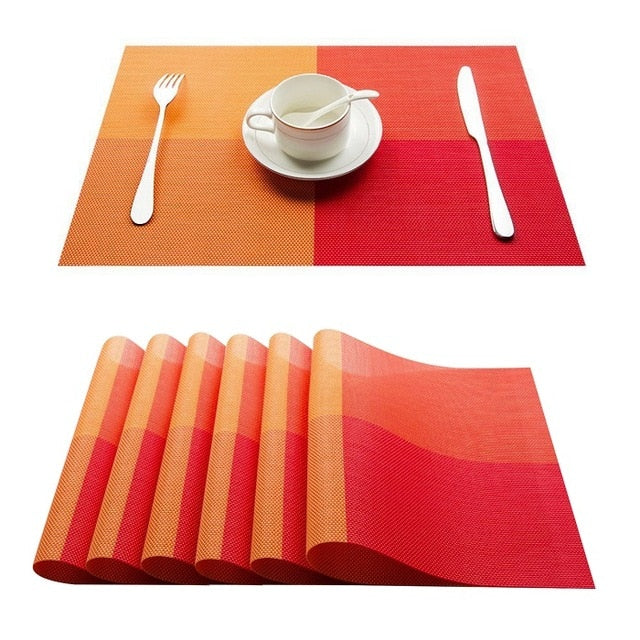 PVC Washable Placemats for Dining Table - COOLCrown Store