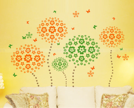 Flowers DIY Removable Wall Sticker Decal Home Decor - COOLCrown Store