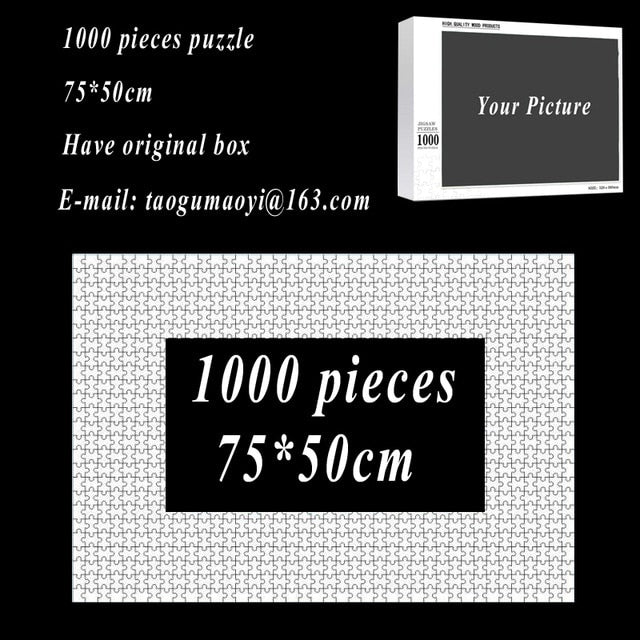 High Quality Wooden Personalized Custom Jigsaw Puzzle - 100 200 300 500 and 1000 Pieces - COOLCrown Store