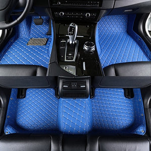 Premium Custom Luxury Car Leather Floor Mat - Full Set - All car Models - COOLCrown Store