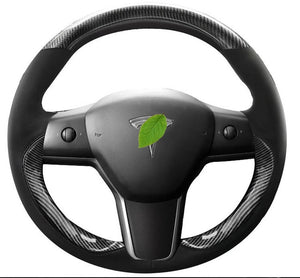 Steering Wheel Cover for Tesla Model 3 Genuine Leather - COOLCrown Store