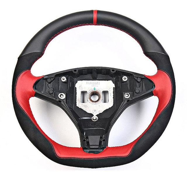 Steering Wheel Cover for Tesla Model 3 Genuine Leather - COOLCrown Store