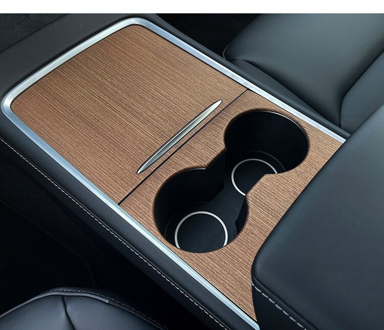 Central Control Panel Protective Wood Grain Decal For Tesla Model 3 Y  C - COOLCrown Store