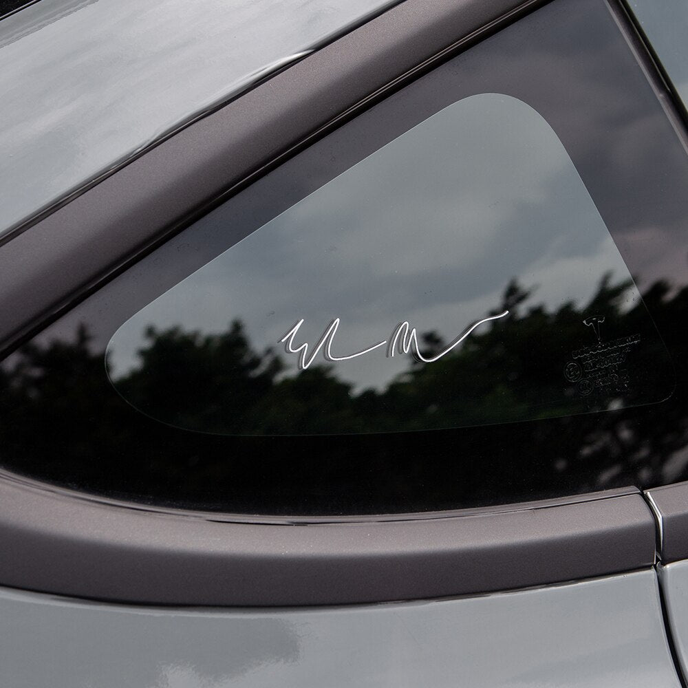 Elon Musk Signature Sticker For Tesla - COOLCrown Store