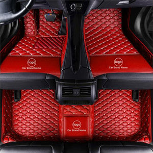 Premium Custom Luxury Car Leather Floor Mat - Full Set - All car Models - COOLCrown Store