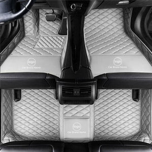 Premium Custom Luxury Car Leather Floor Mat - Full Set - All car Models - COOLCrown Store