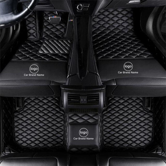 Premium Custom Luxury Car Leather Floor Mat - Full Set - All car Models - COOLCrown Store